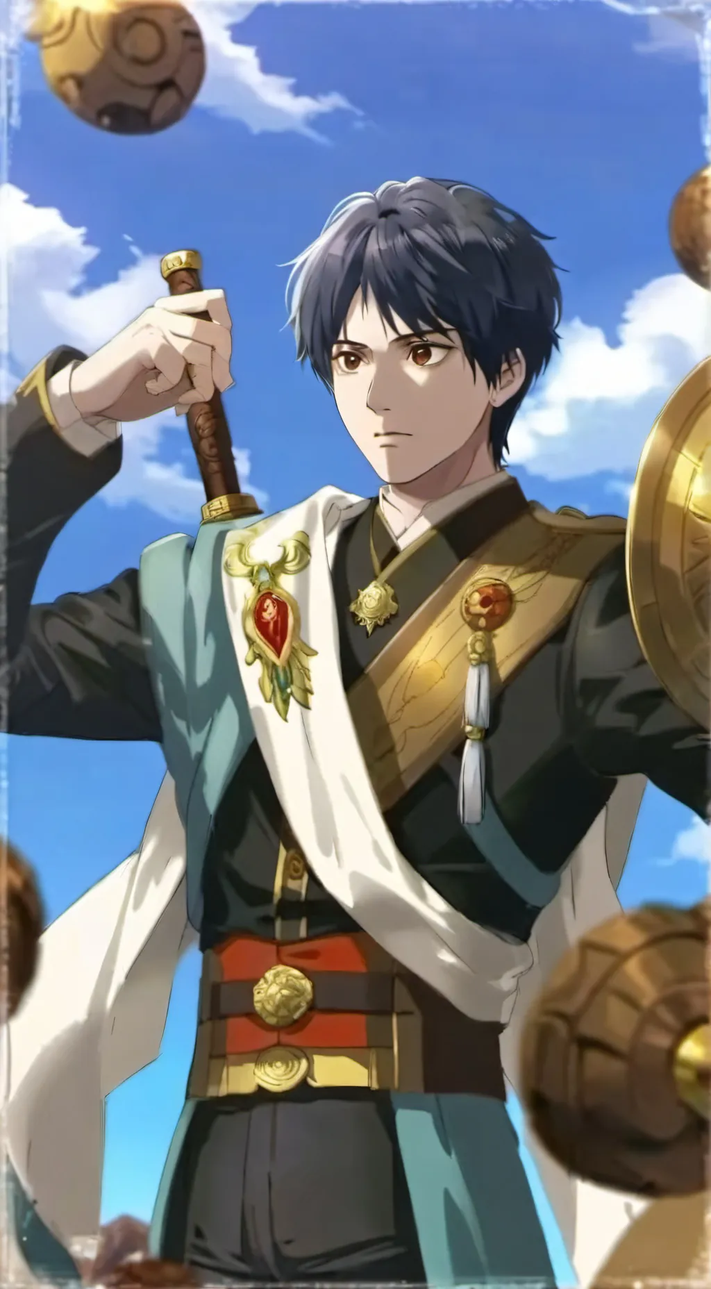 ai character: Eren Yeager  background