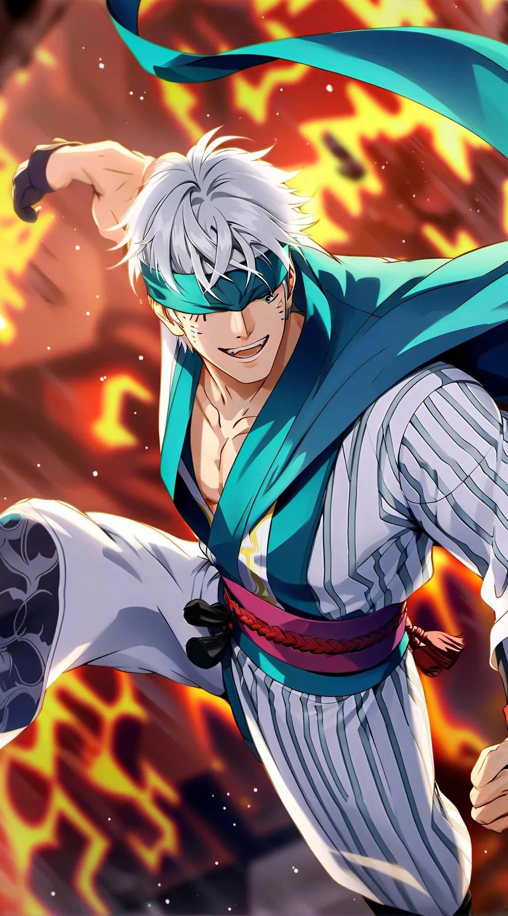 ai character: Gojo Satoru background