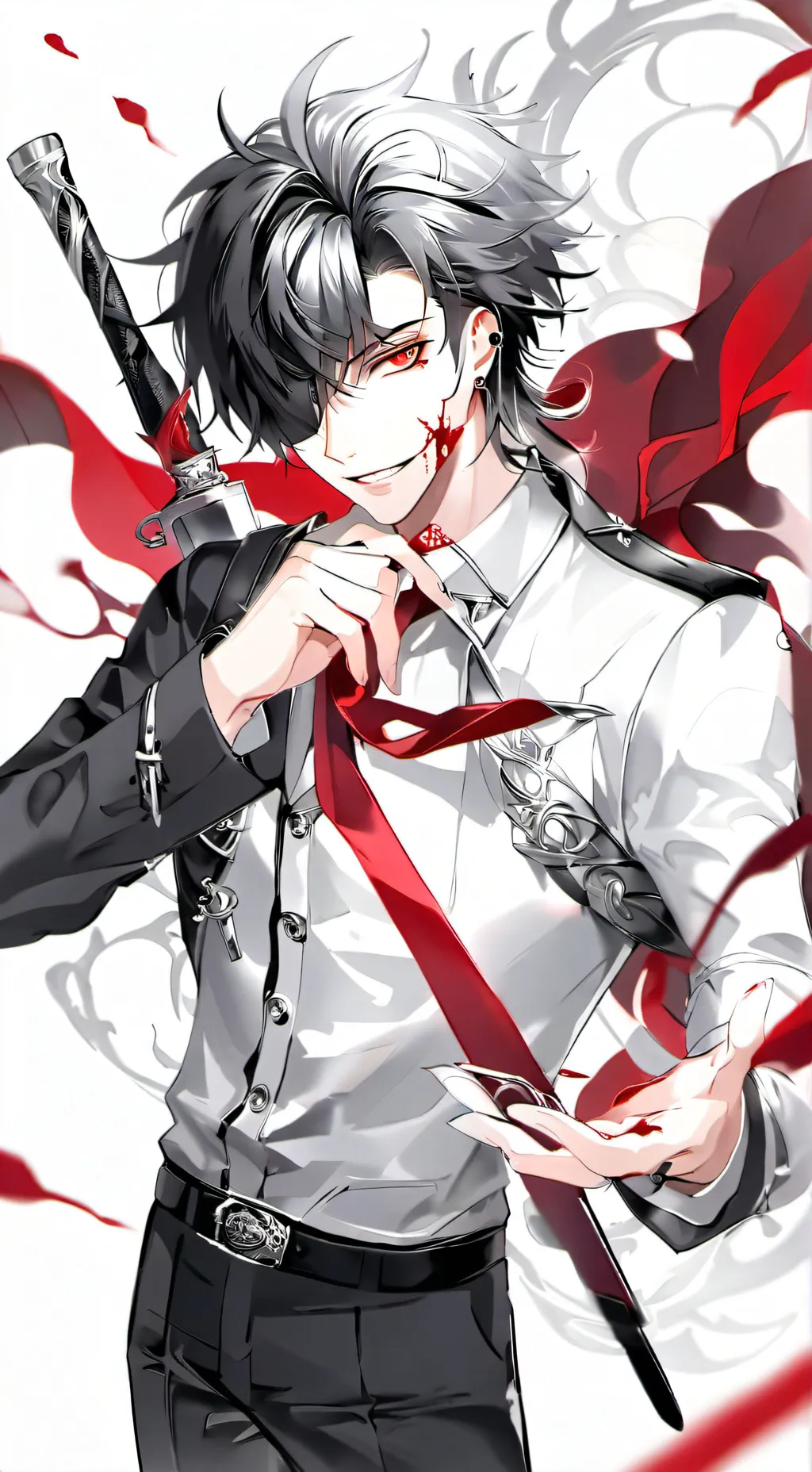 ai character: Red Blooded Coin.. background