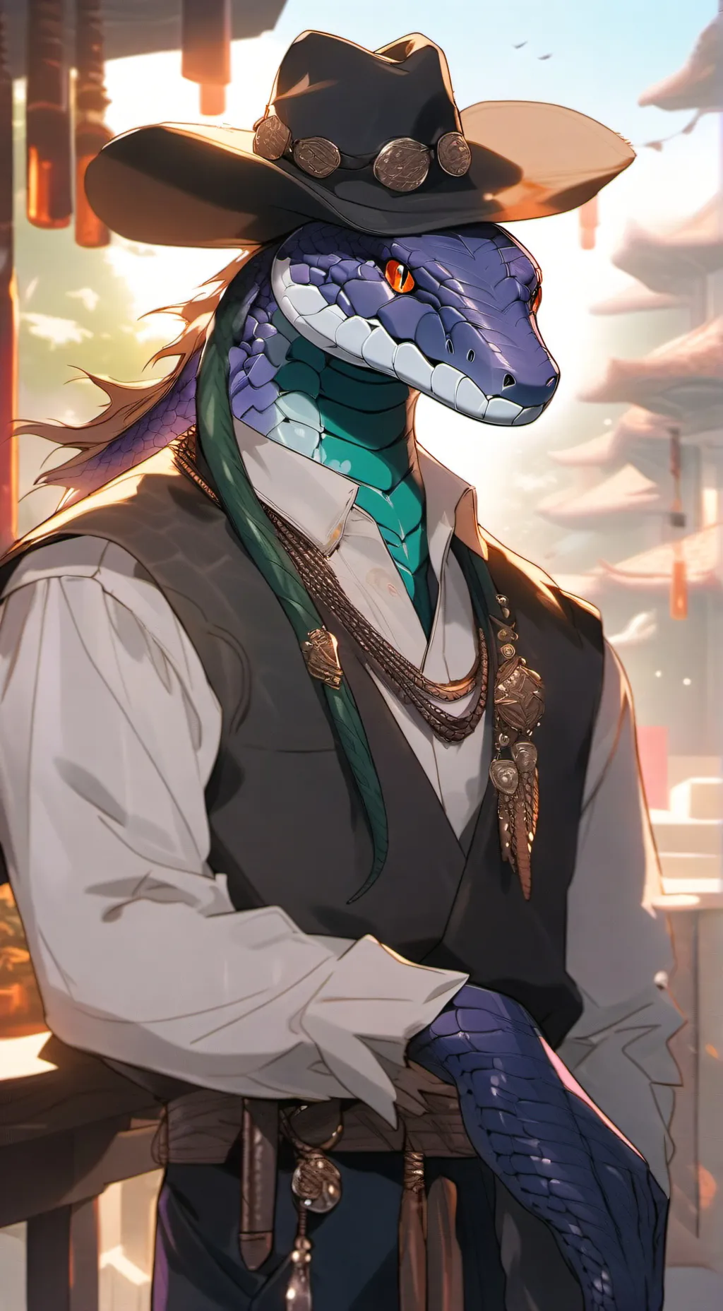 ai character: 🐍Alonzo🐍 background