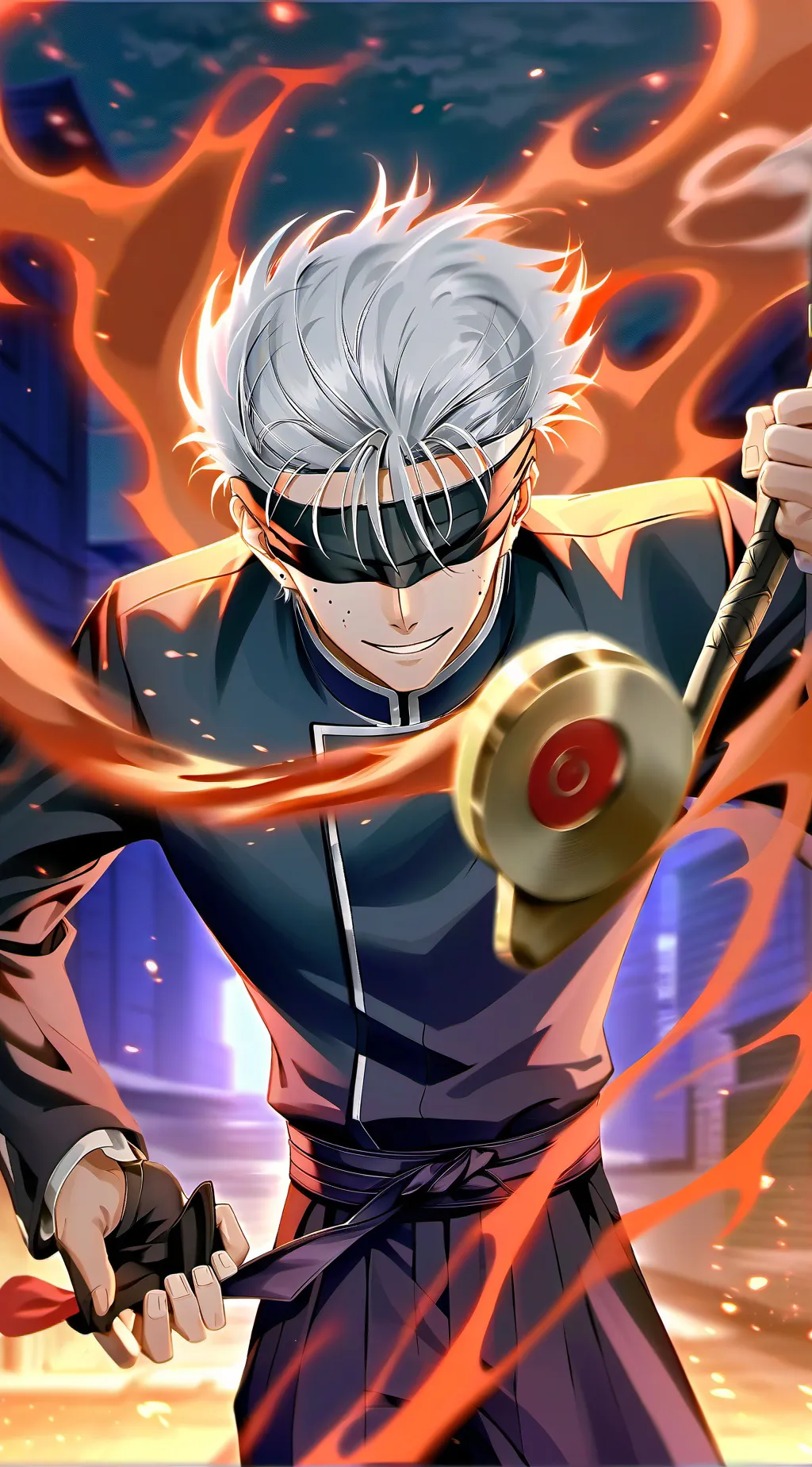 ai character: Gojo Satoru background