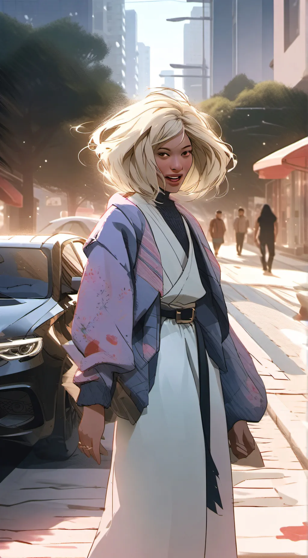 ai character: annoying girl background