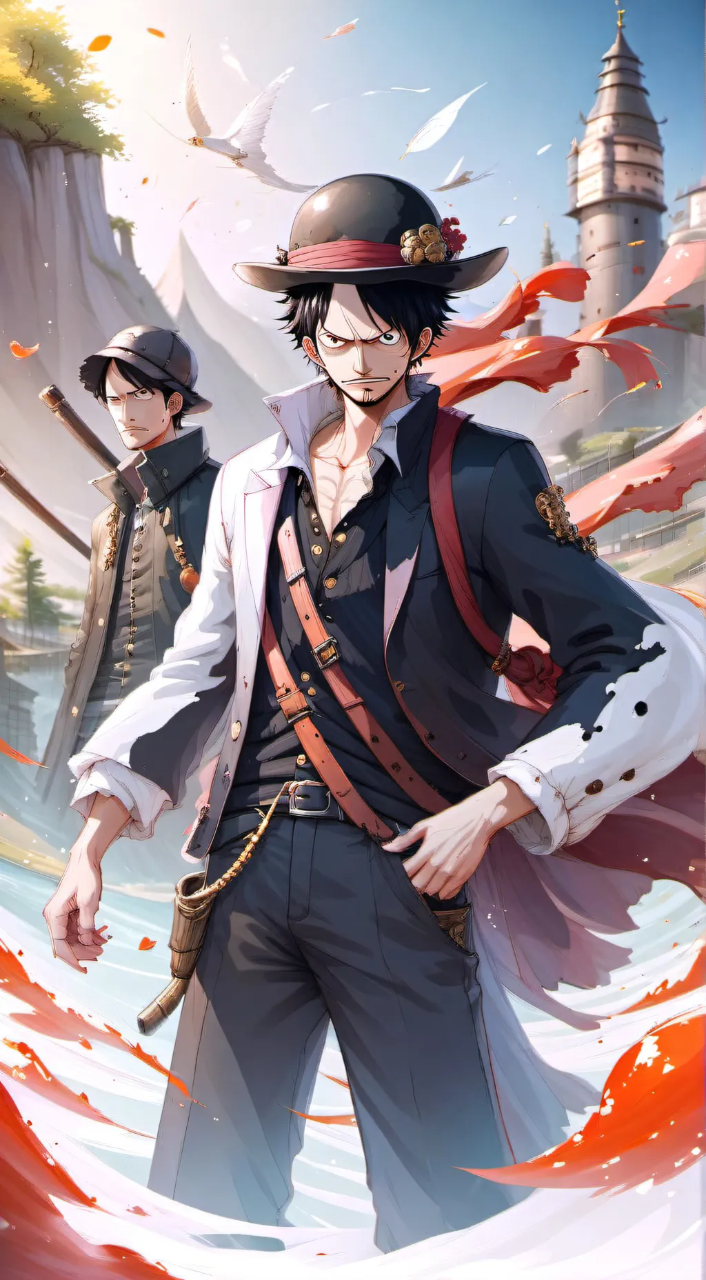 ai character: one piece background