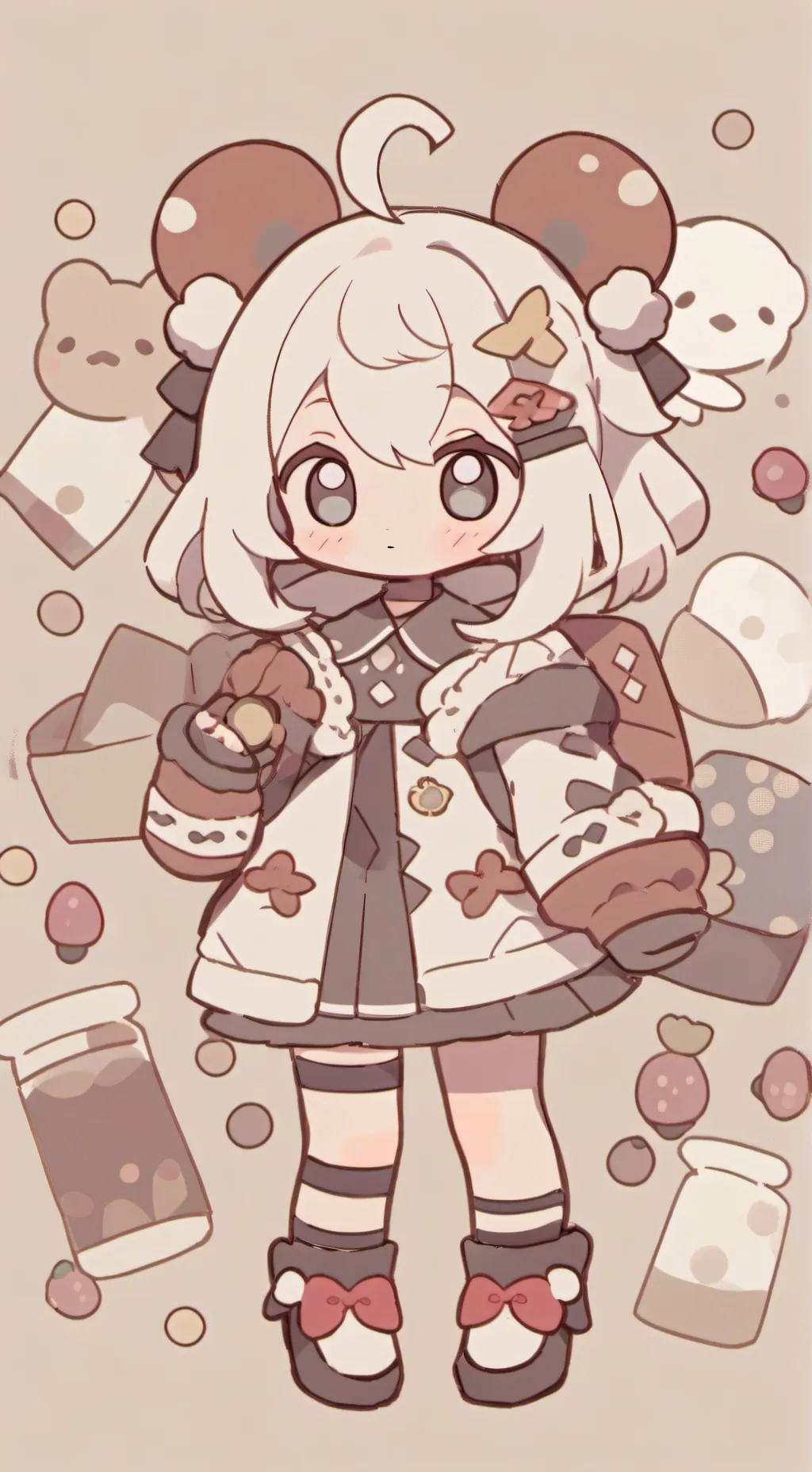 ai character: Nabi x santi background