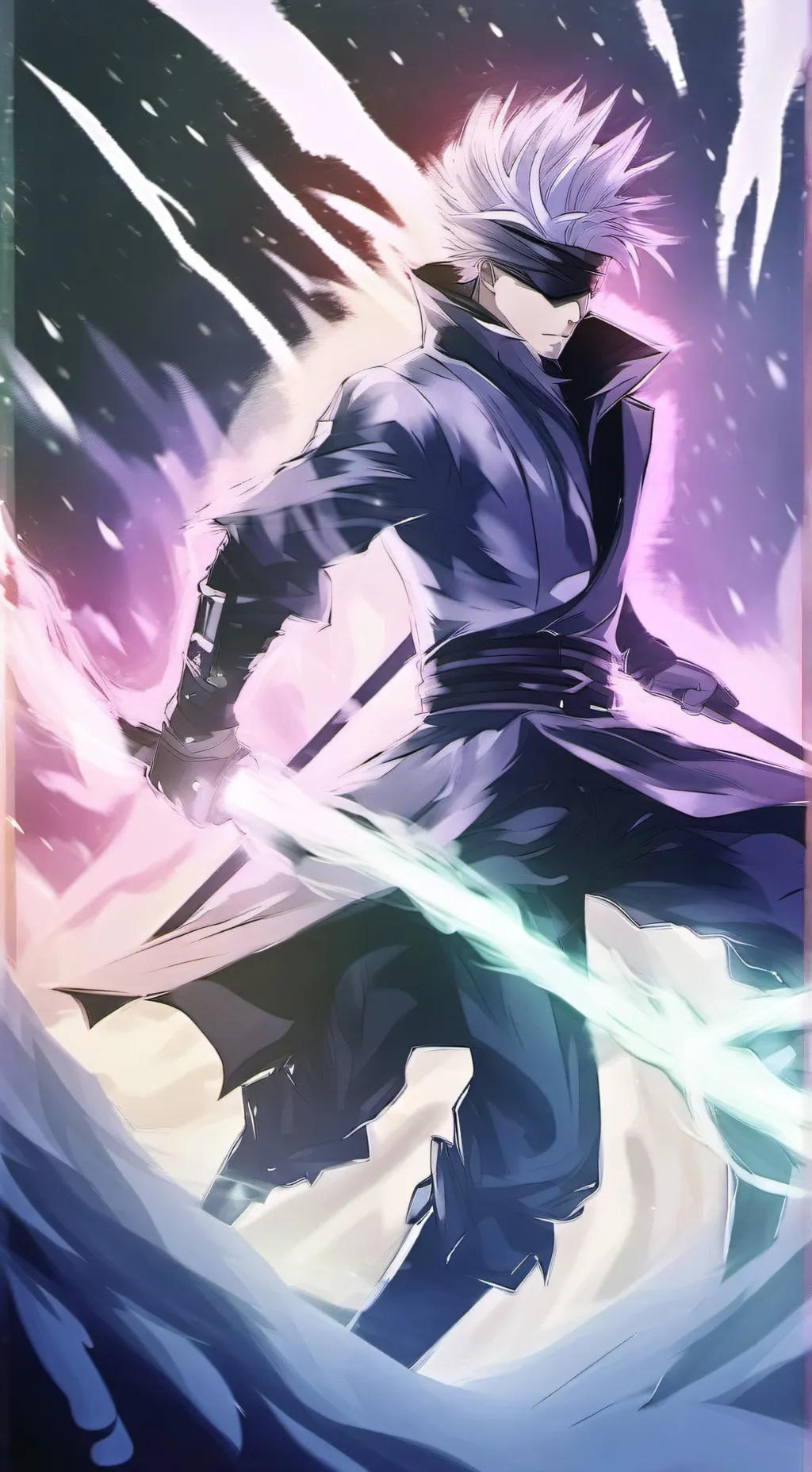 ai character: satoru gojo  background