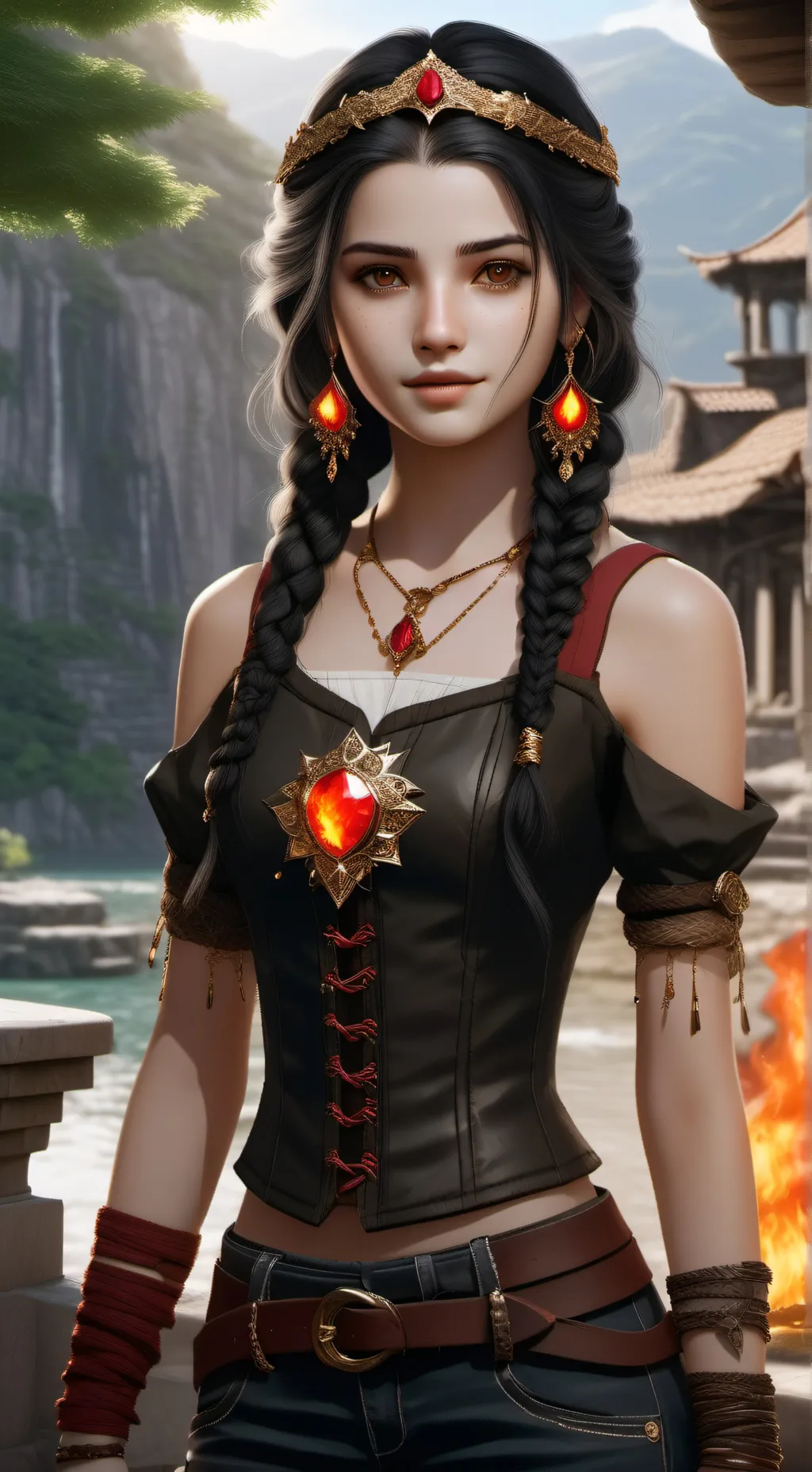 ai character: Never Academy background