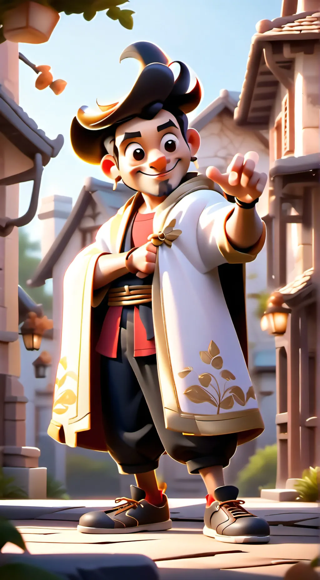 ai character: master lingganliui background