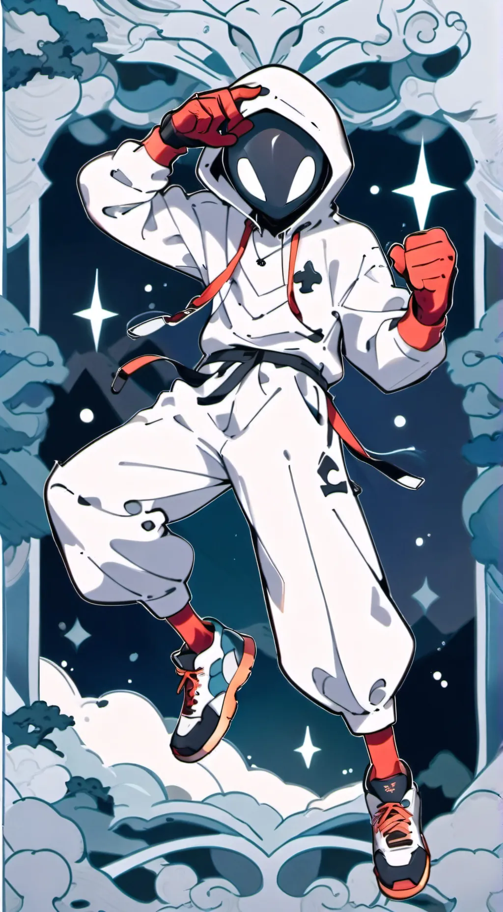 ai character: cool guy 999 background