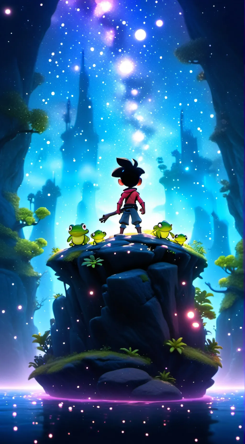 ai character: amphibia background