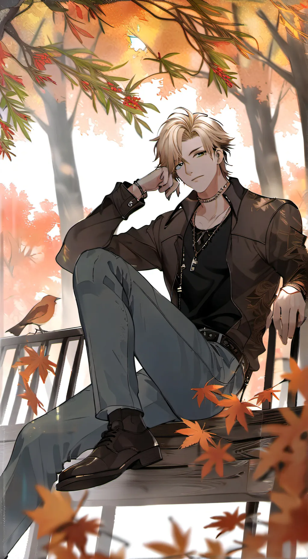 ai character: Bakugo x Deku background