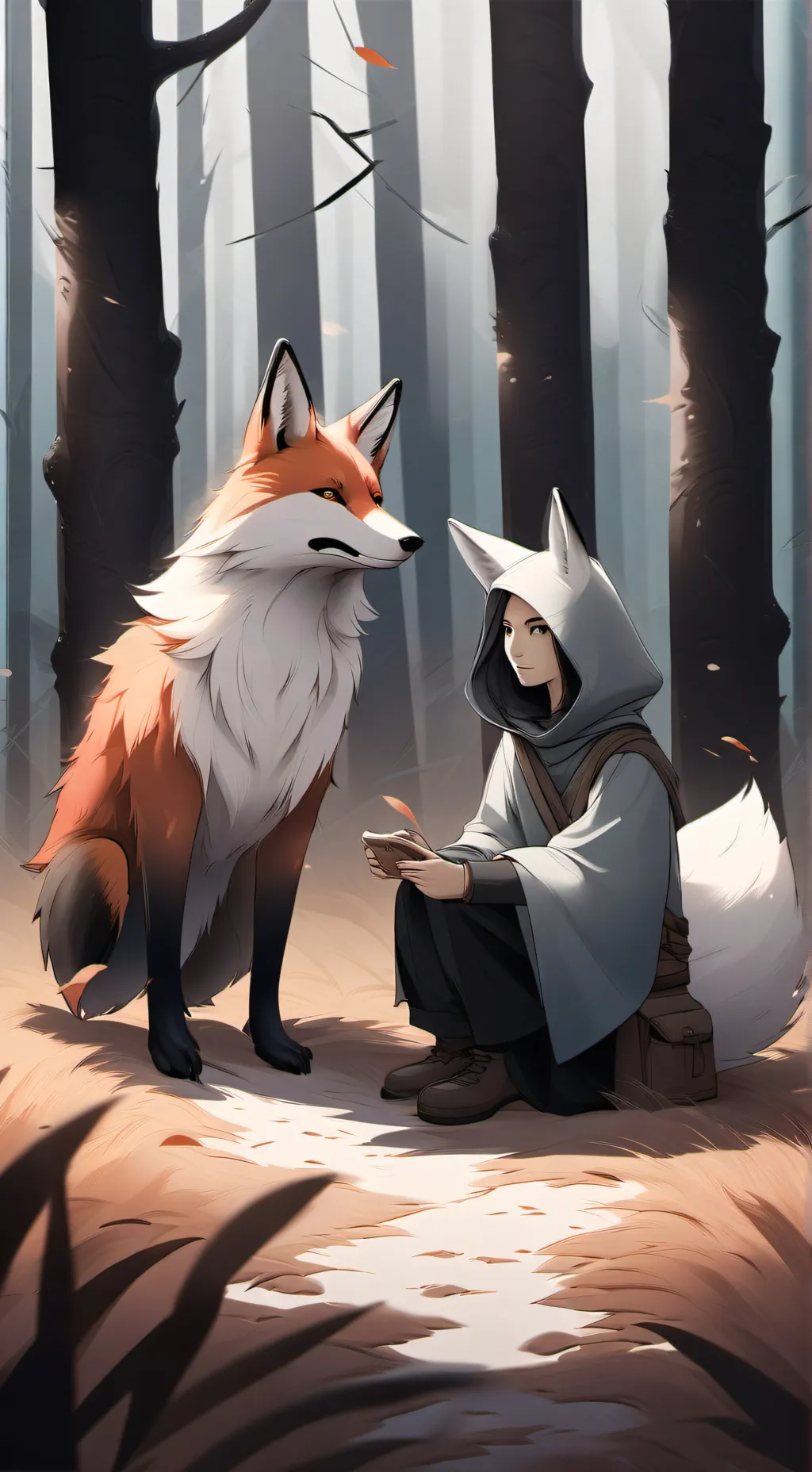 ai character: The mask background