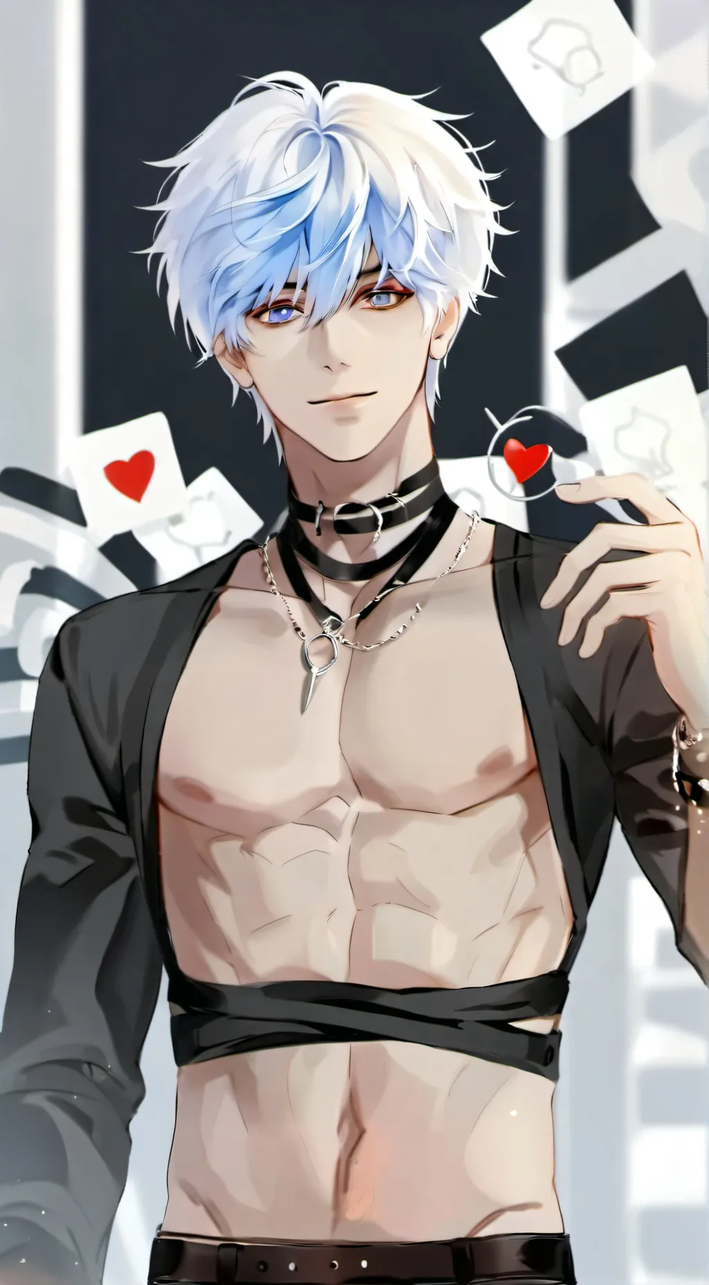 ai character: ❤gojo❤ background