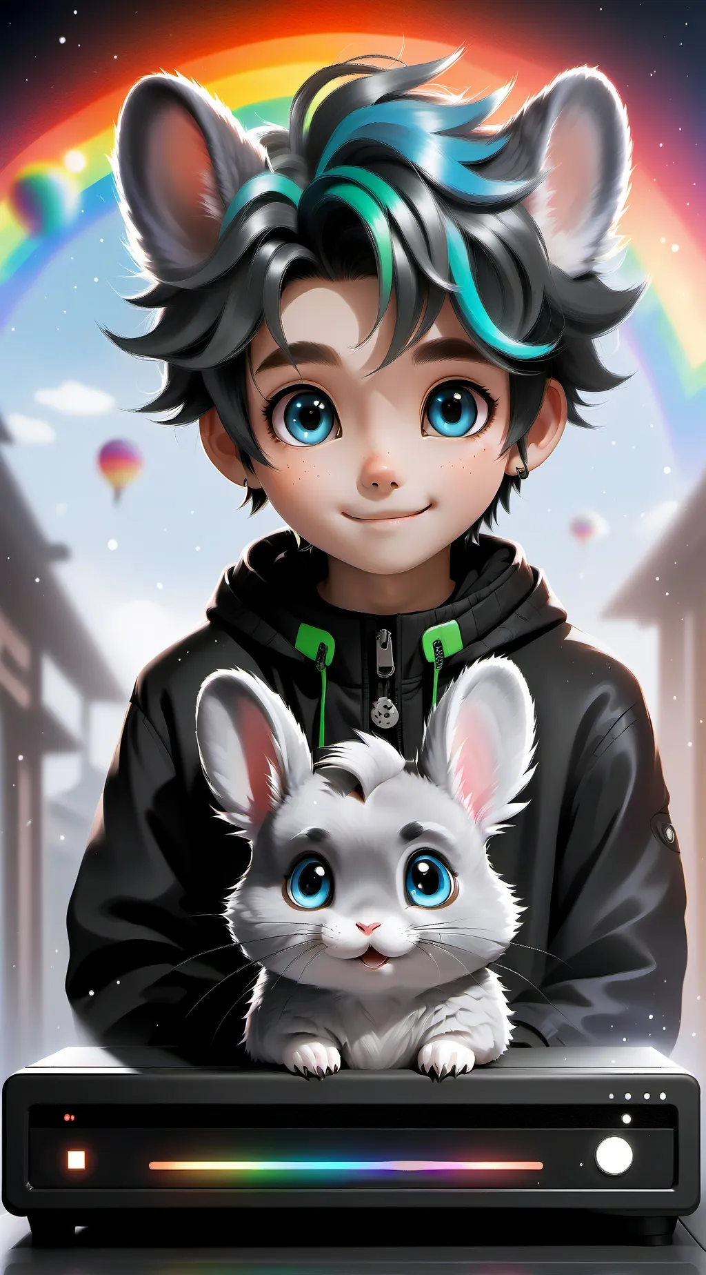 ai character: santi x andry  background