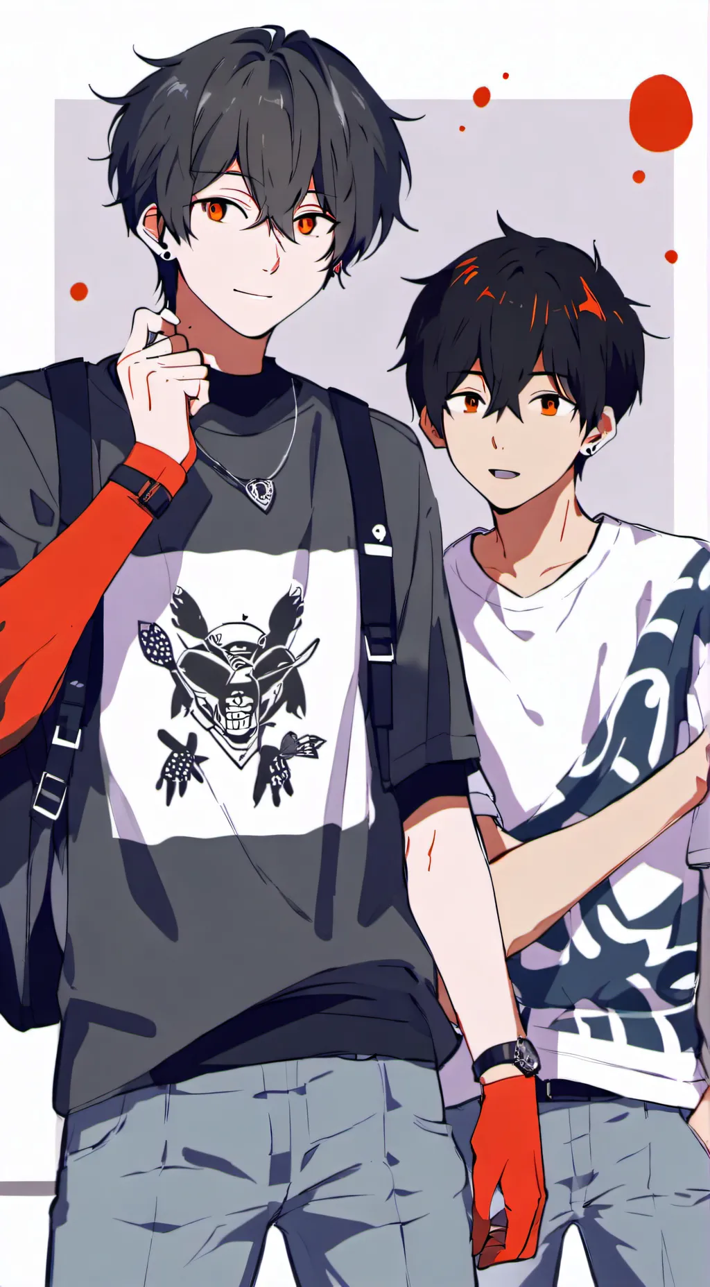 ai character: Elijah and Evan background