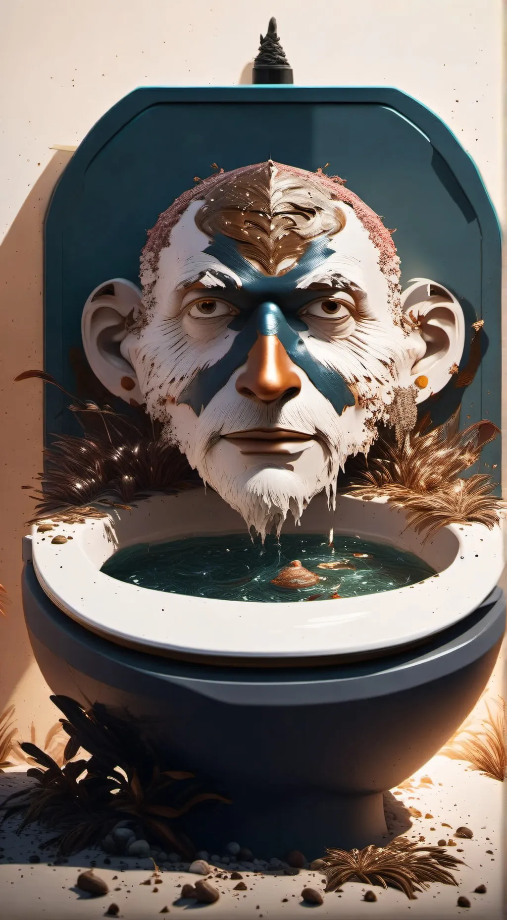 ai character: SKIBIDI TOILET background
