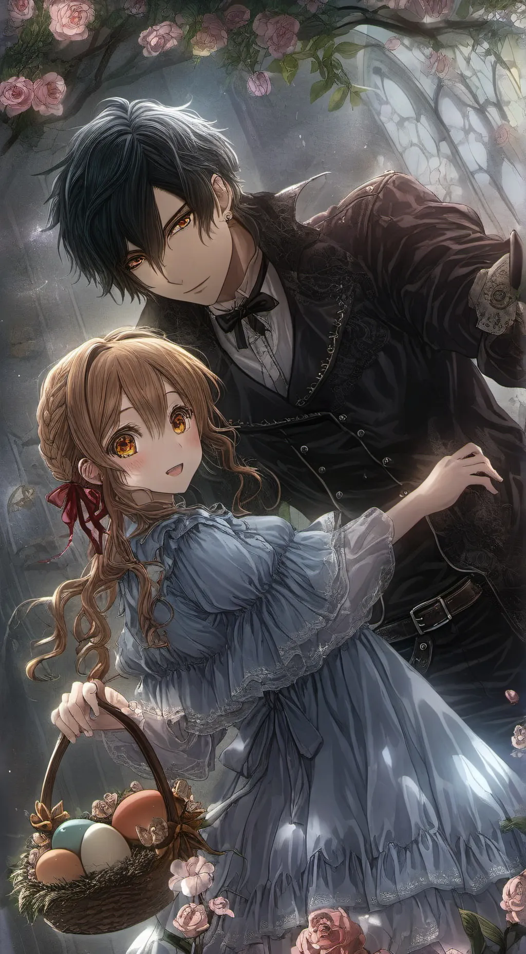 ai character: MKA Easter background