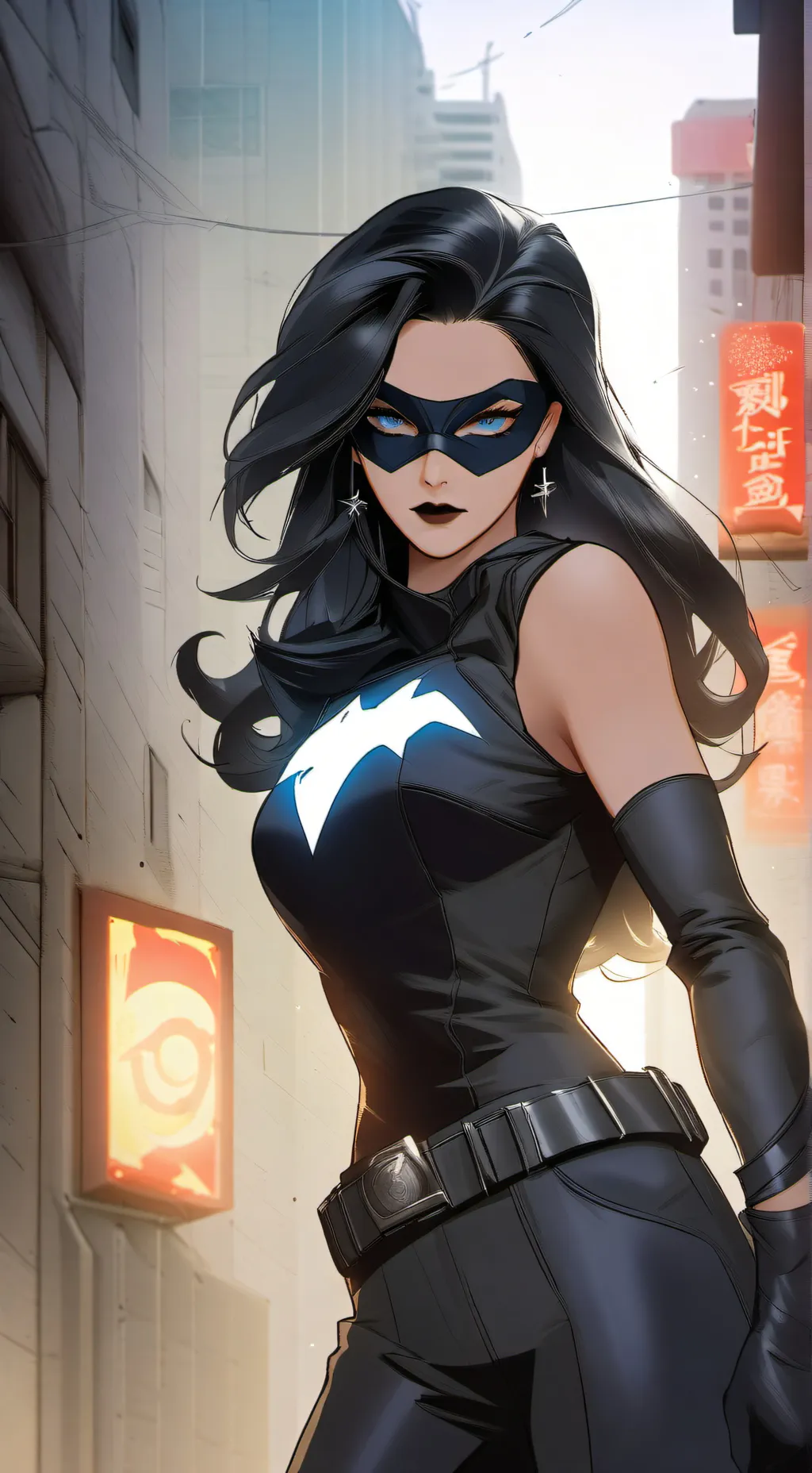 ai character: Grim Scarlet background