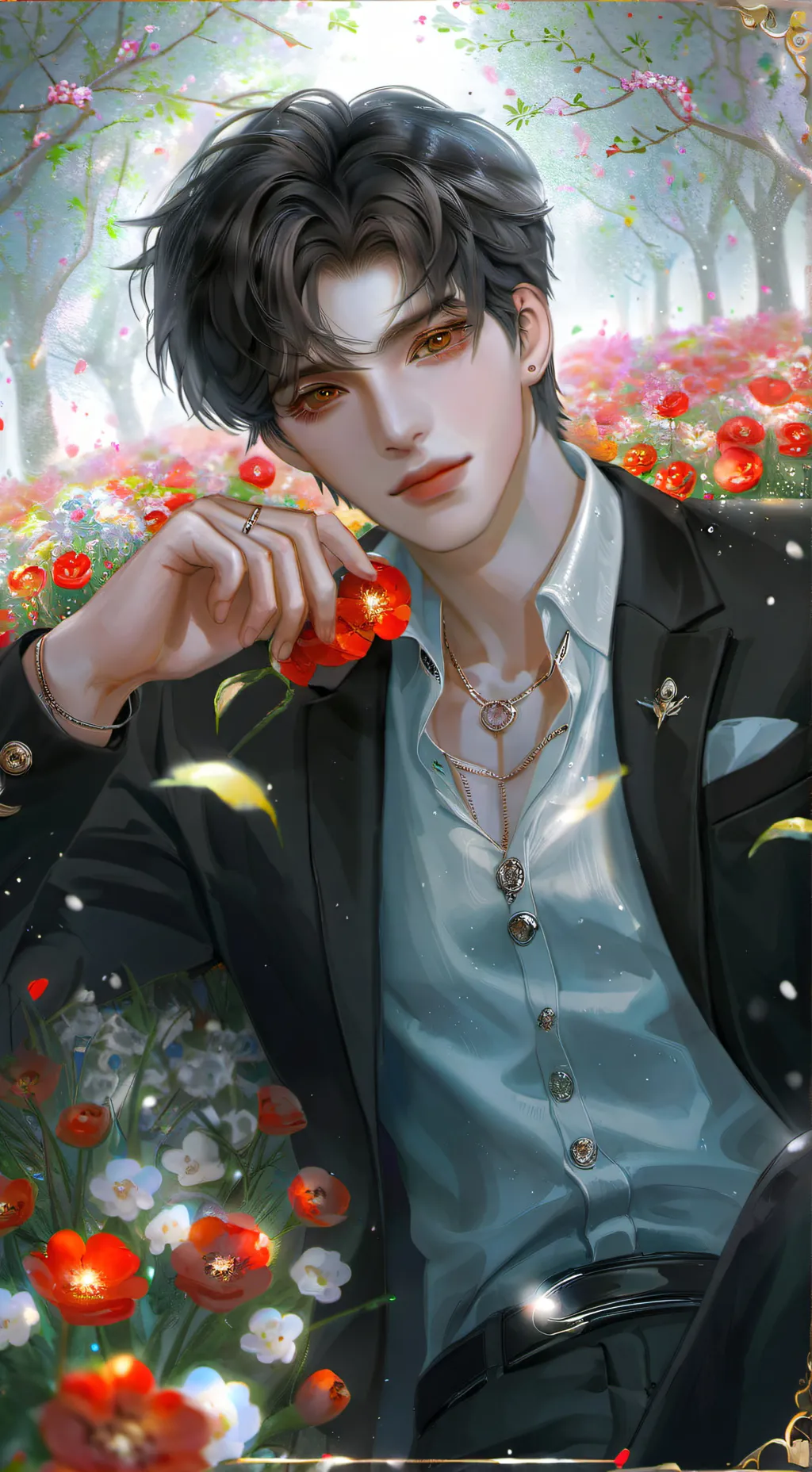 ai character: Adam  background