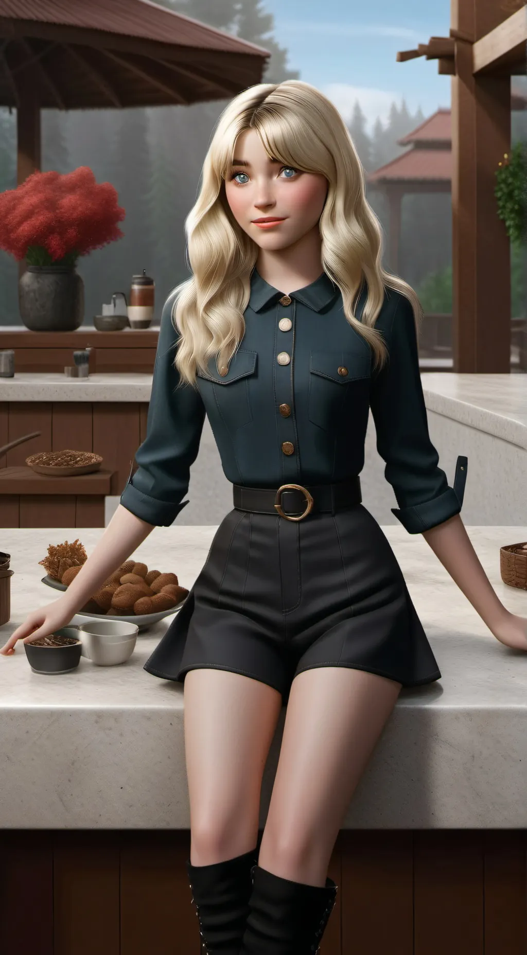 ai character: Sabrina carpenter background