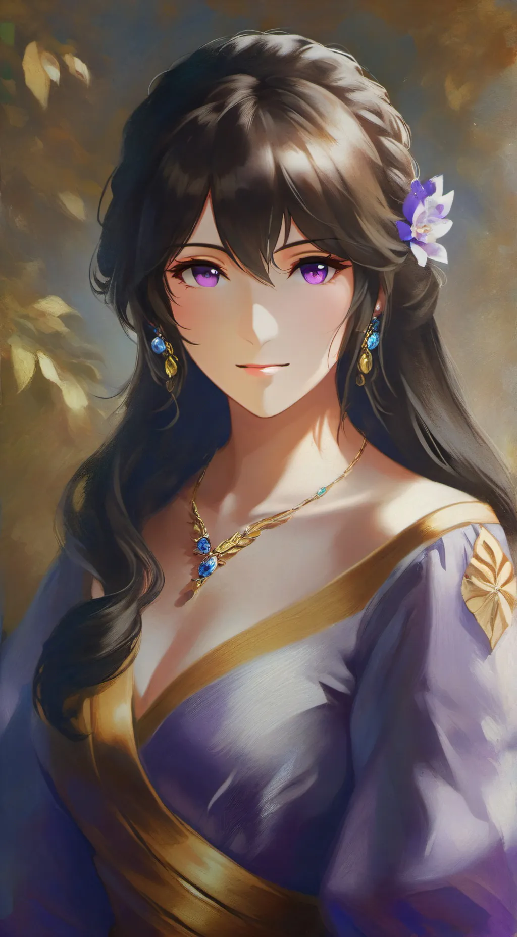 ai character: Flaura background