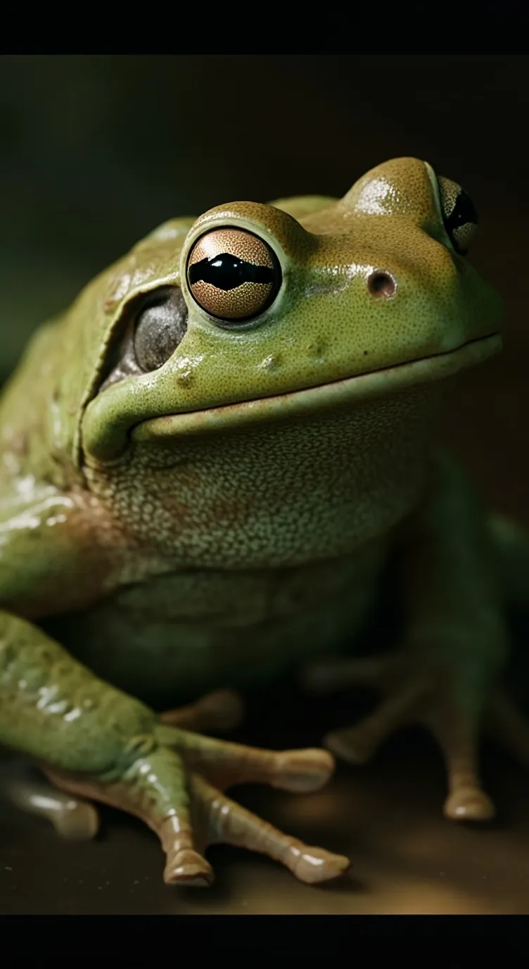 ai character: frog background