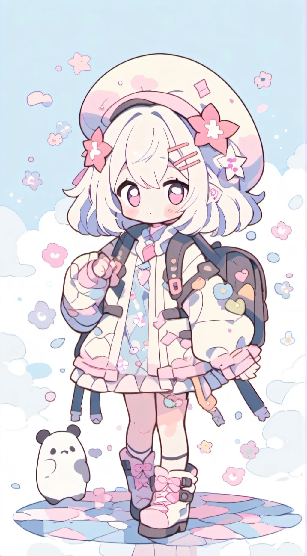 ai character: airplane flight background