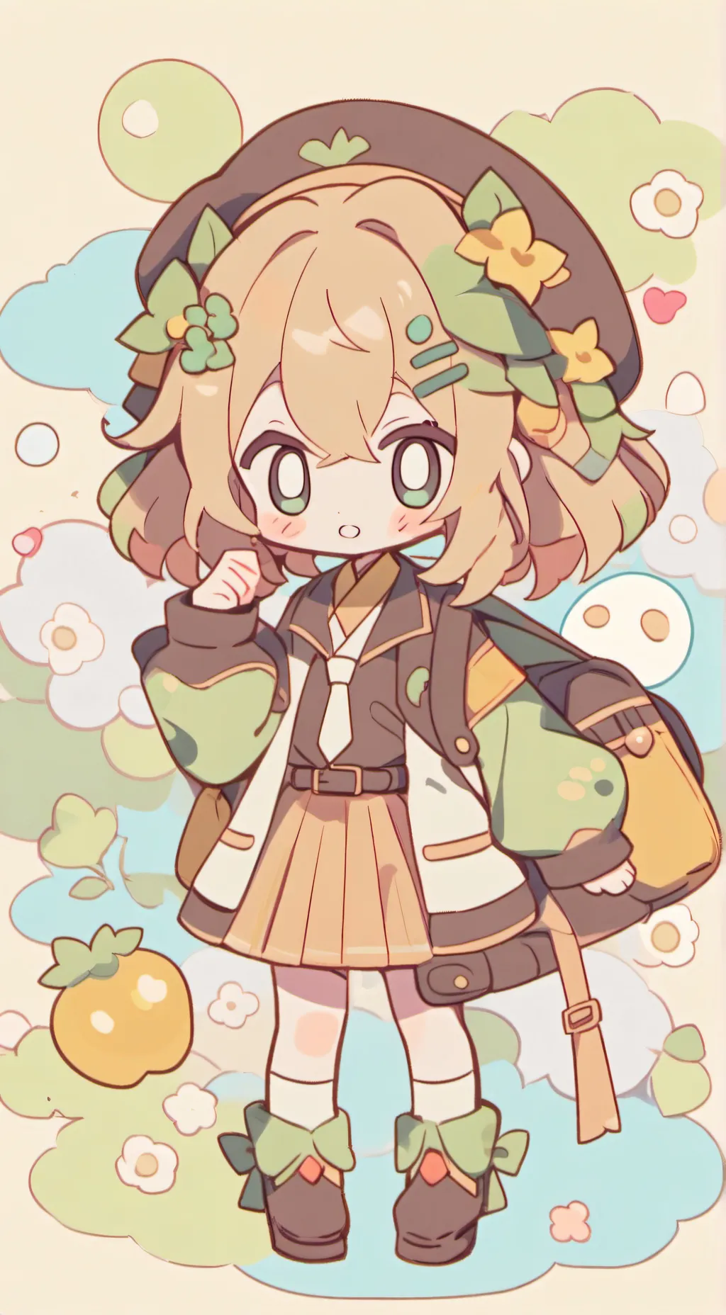 ai character: DANDYSWORLD! background