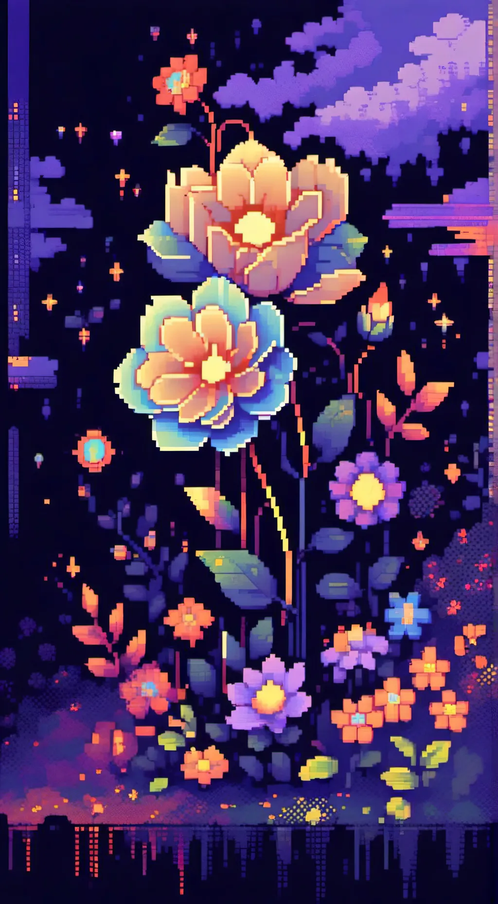 ai character: Dandy>:3 background