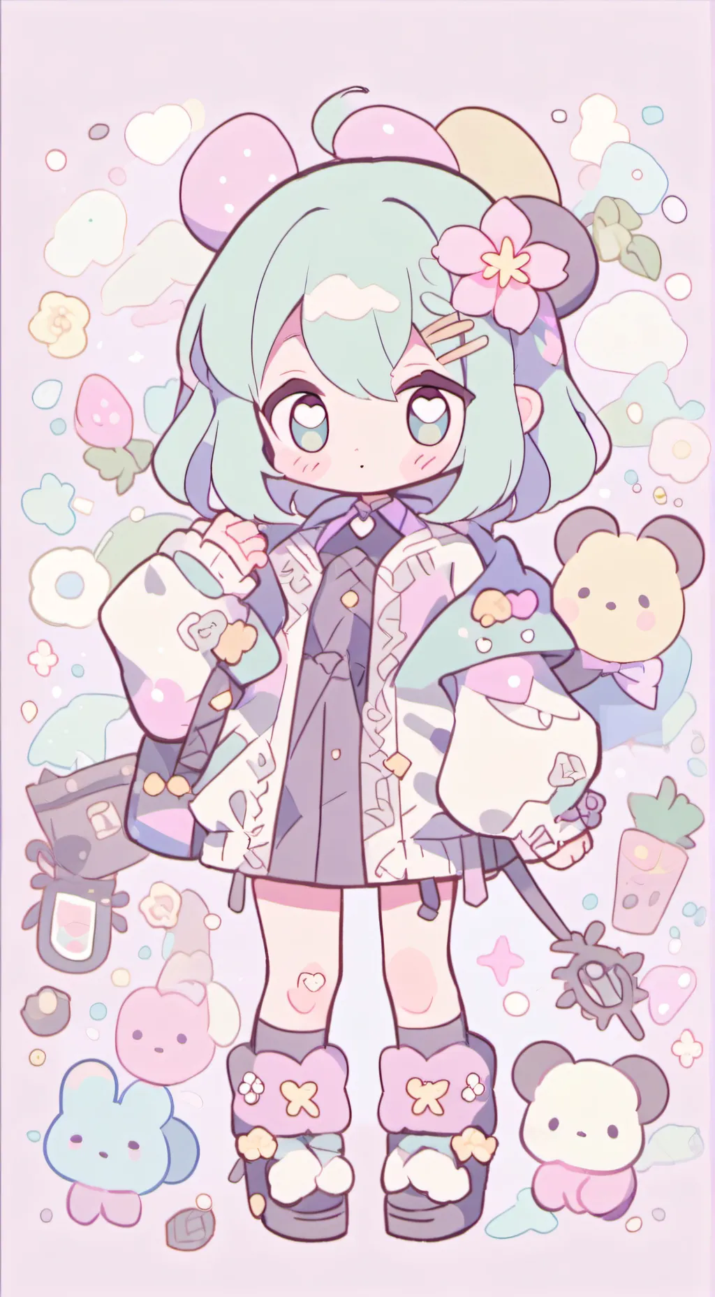 ai character: Bakugo dog background