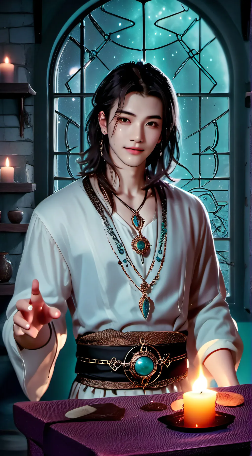 ai character: Mystic Myles background