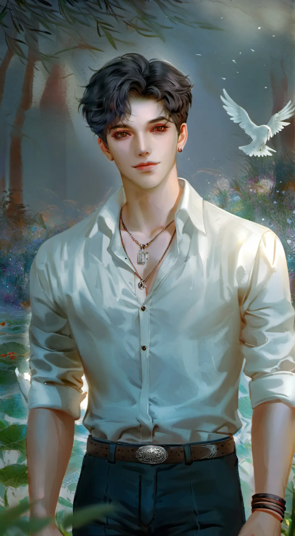 ai character: Kei~💀🖤 background