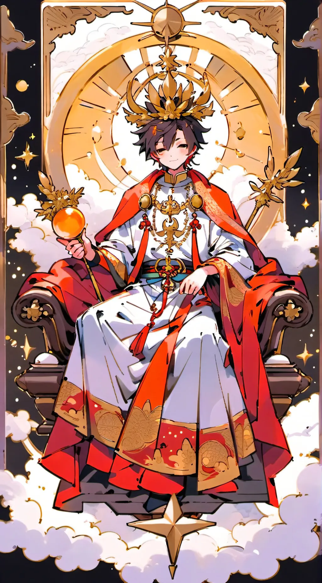 ai character: king godverse  background