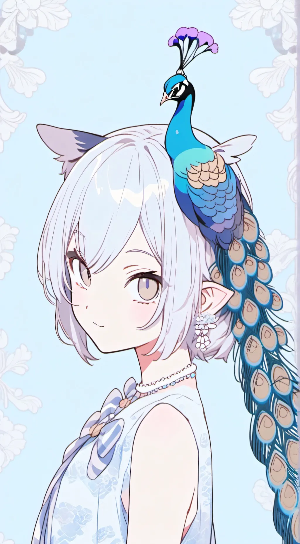ai character: Peacock Spirit Puf background