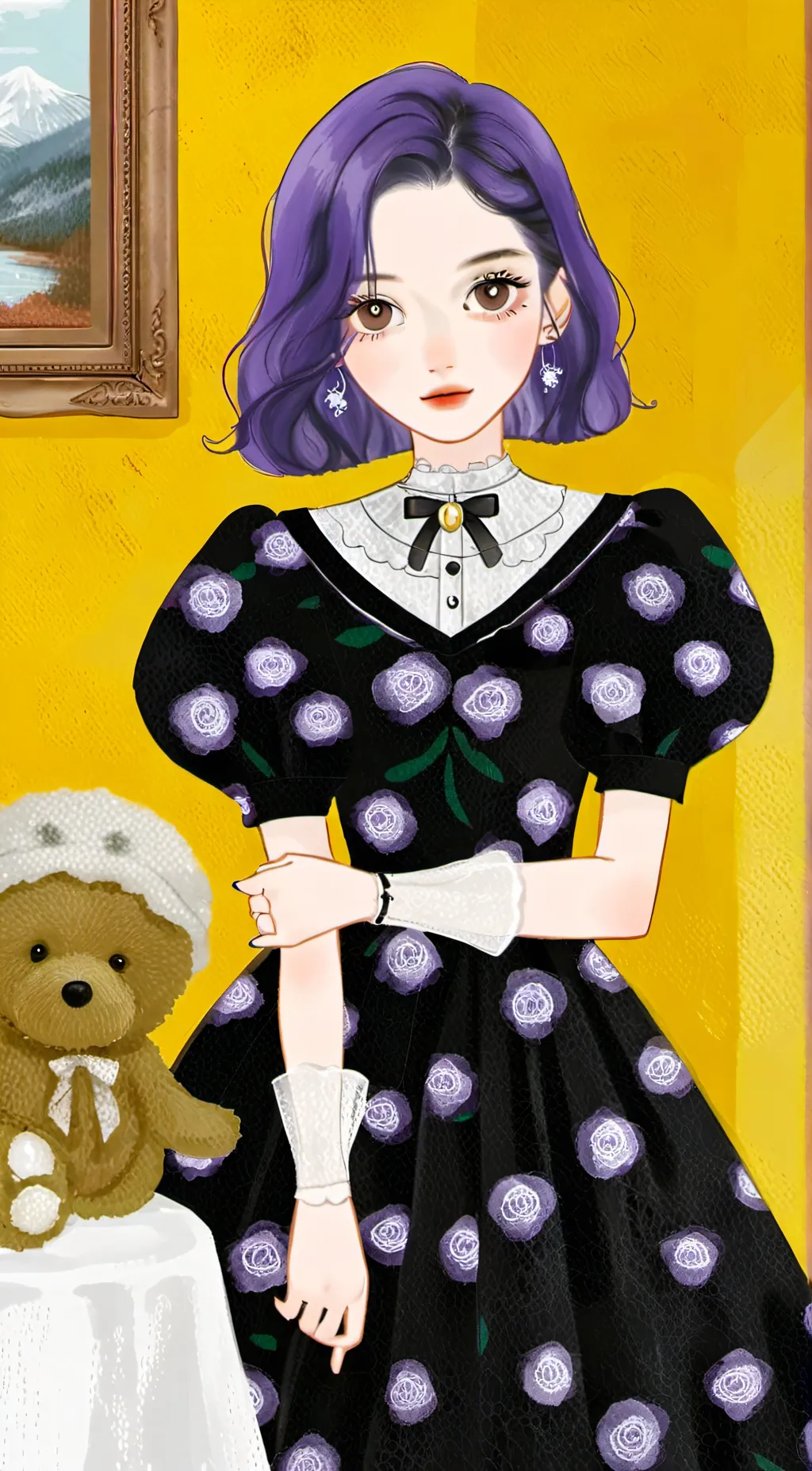 ai character: Violetta Francis  background