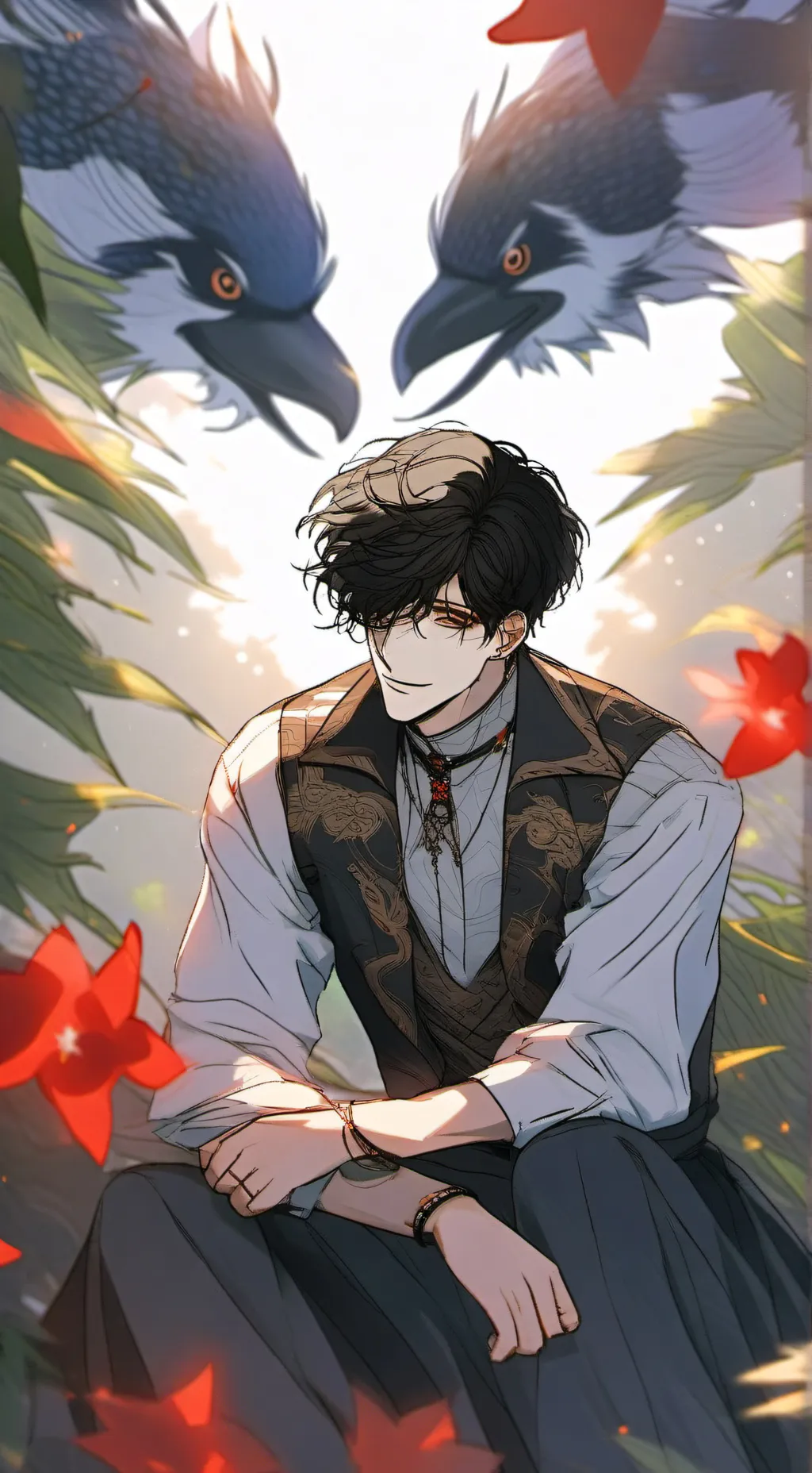 ai character: ☆彡彡jacob ミミ☆ background