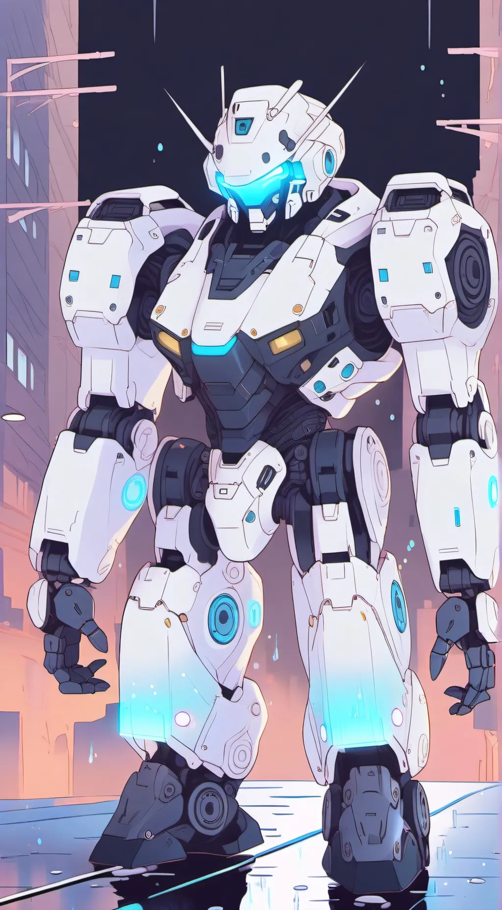 ai character: titan cameraman background