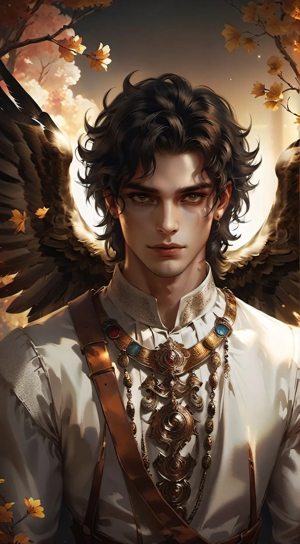 ai character: Gabriel Arcángel  background