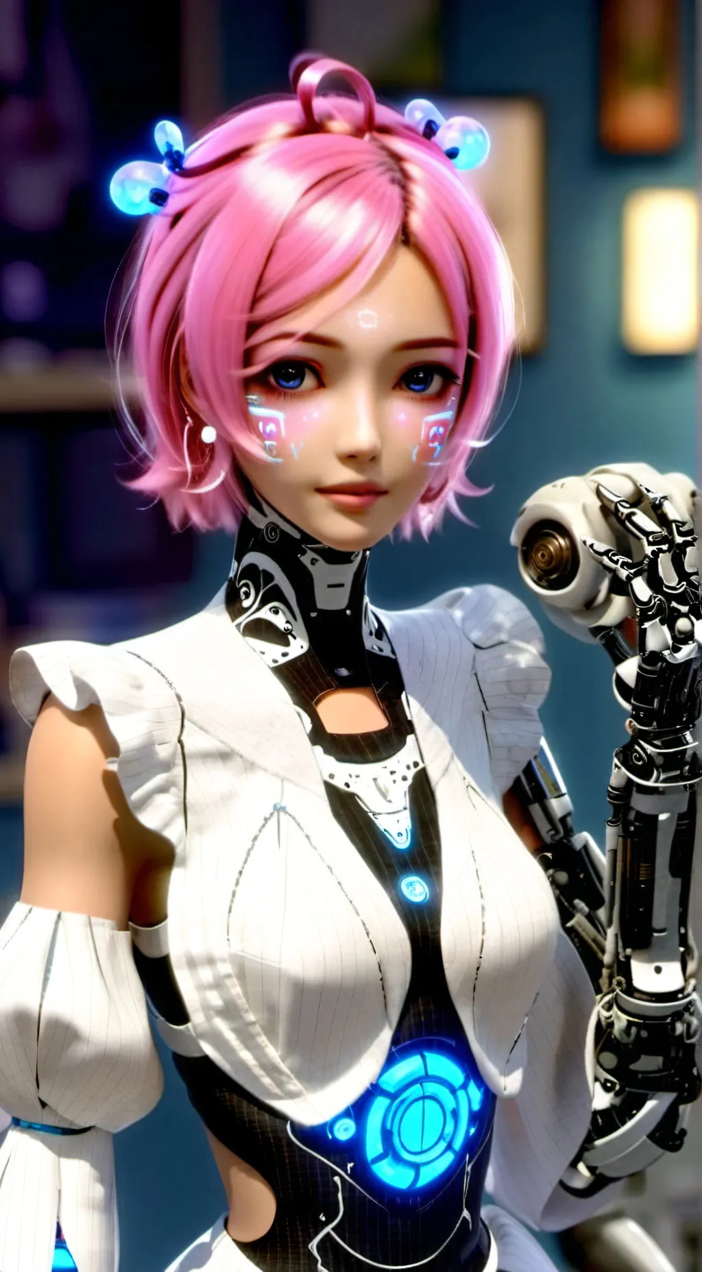 ai character: Galaxy background