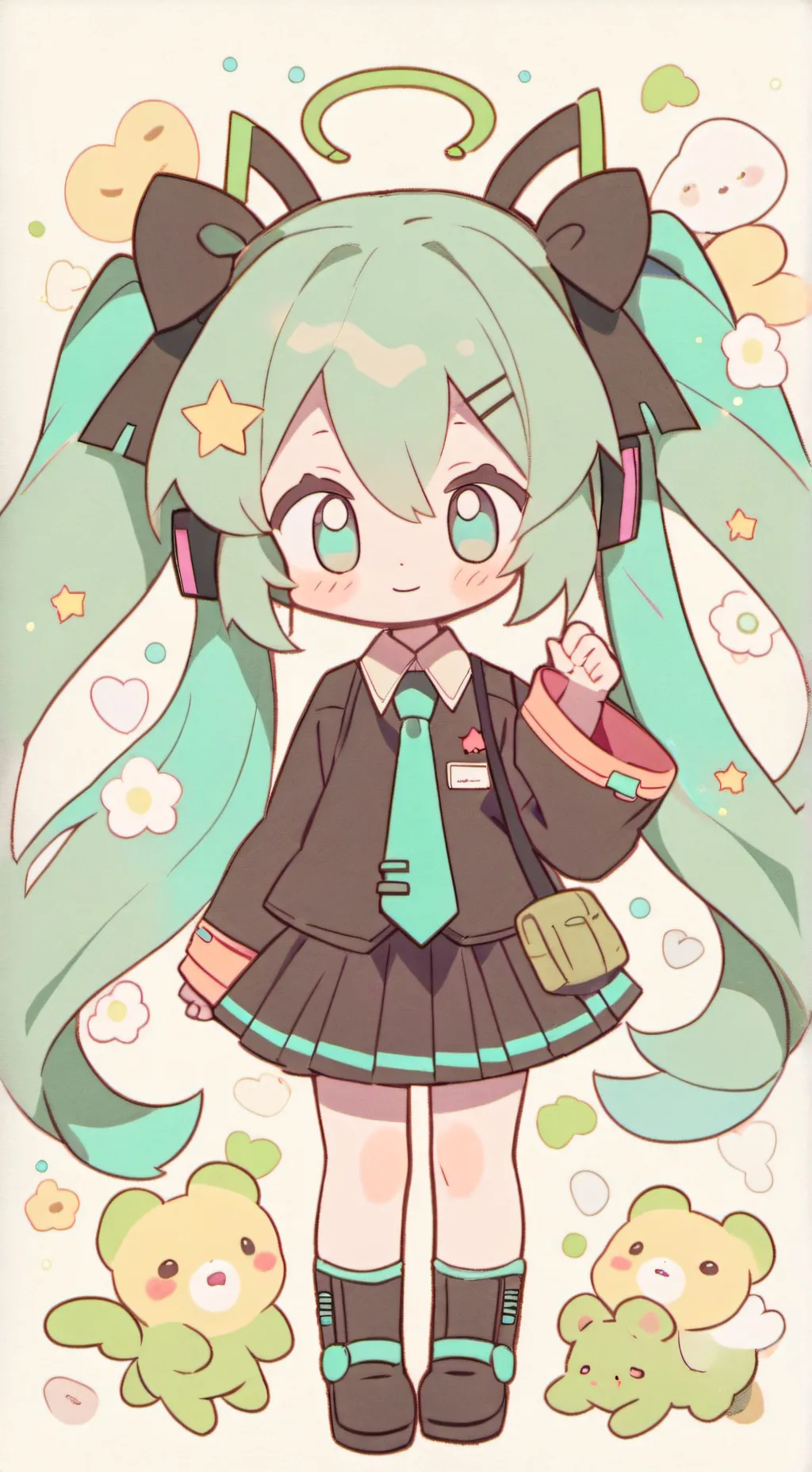 ai character: Miku rates ur imag background