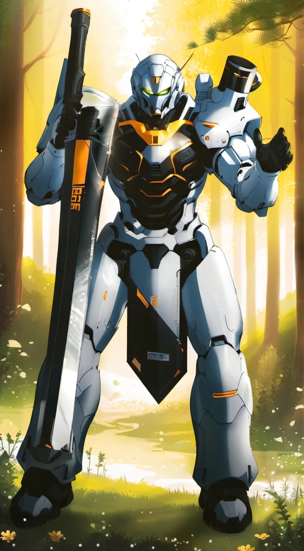 ai character: robot ￼Guardian background