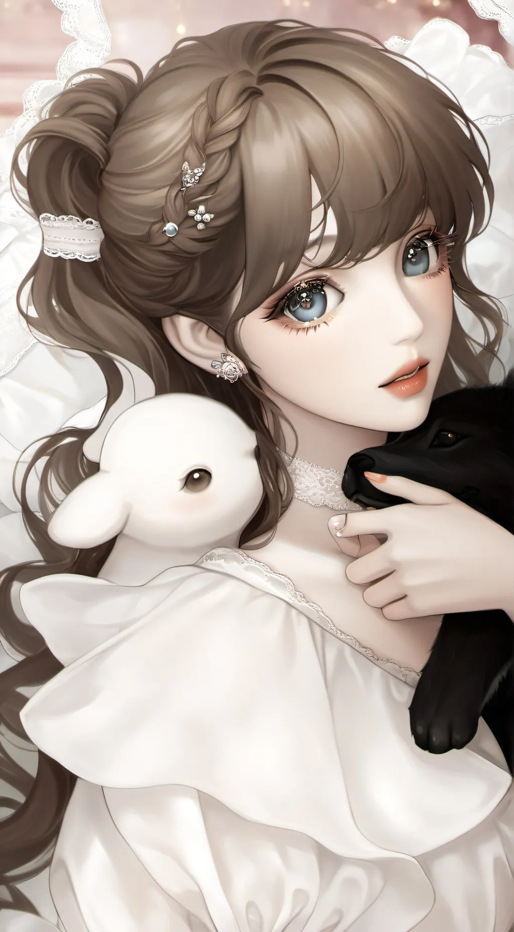 ai character: Tu hija educada background