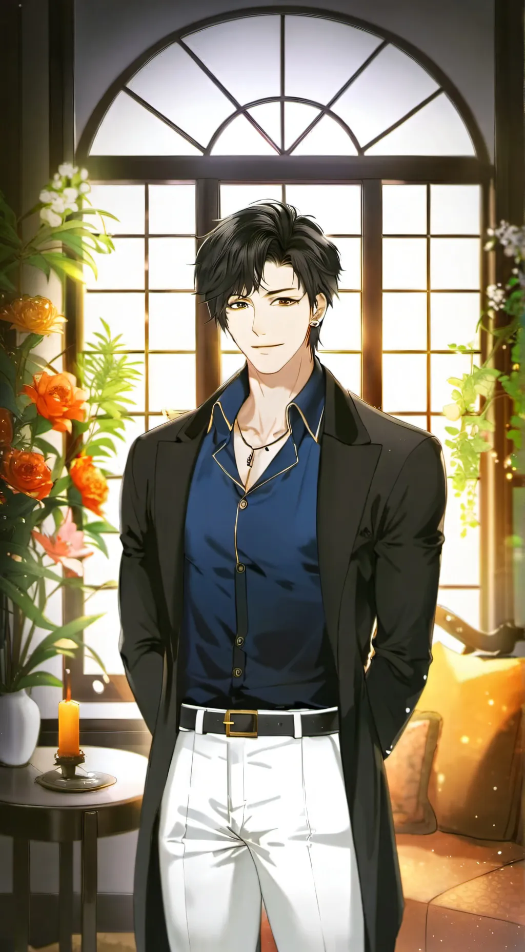 ai character: Newton background