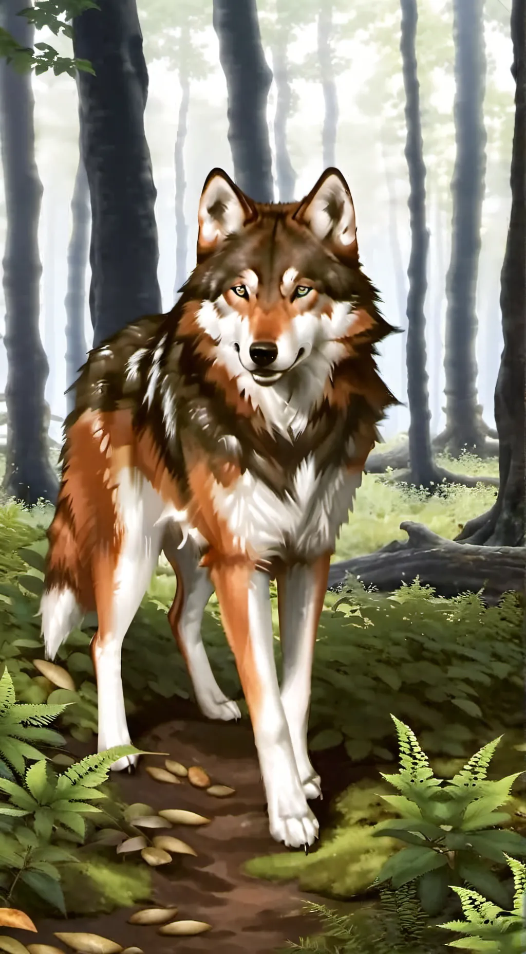ai character: outcast wolf background