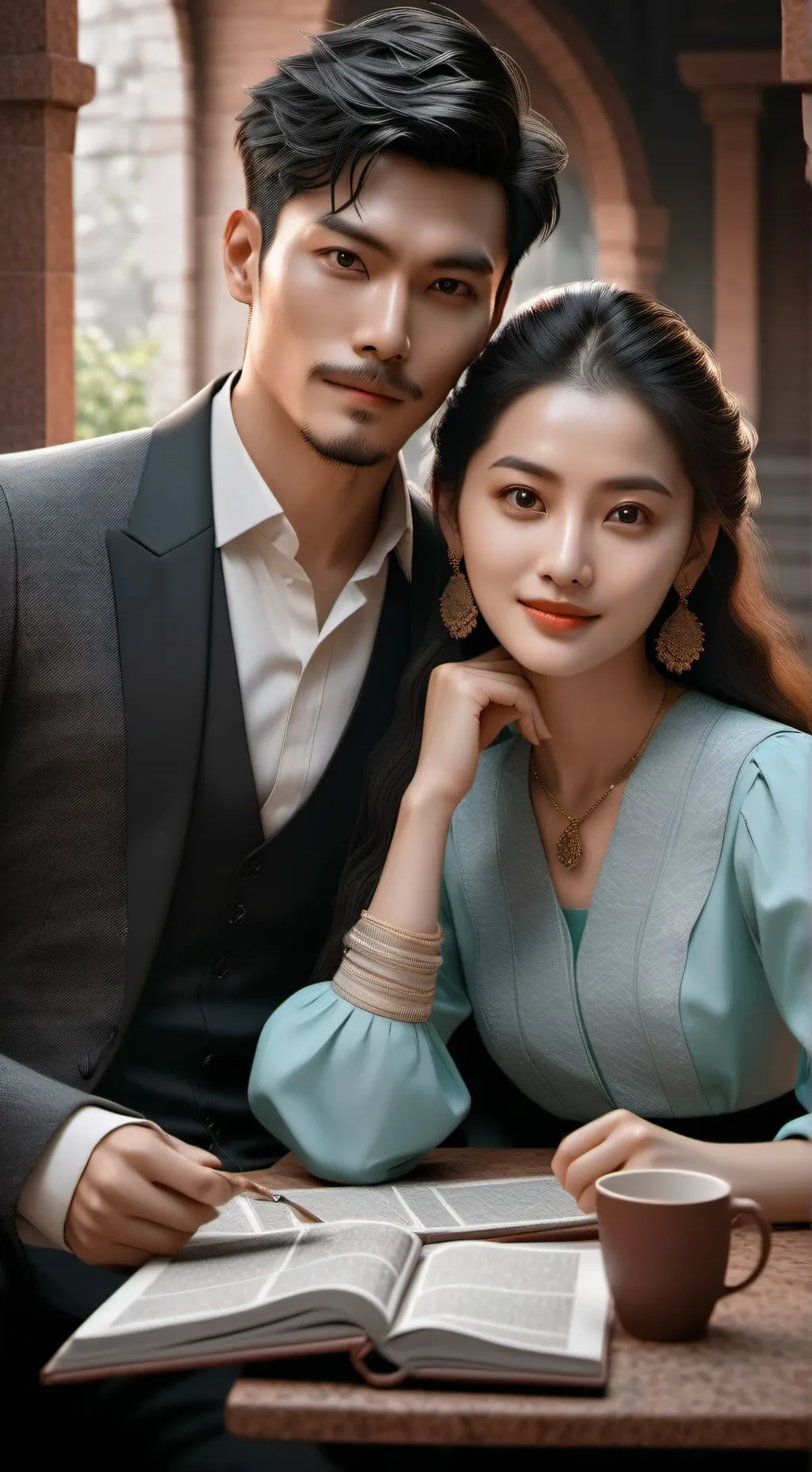 ai character: cheating background