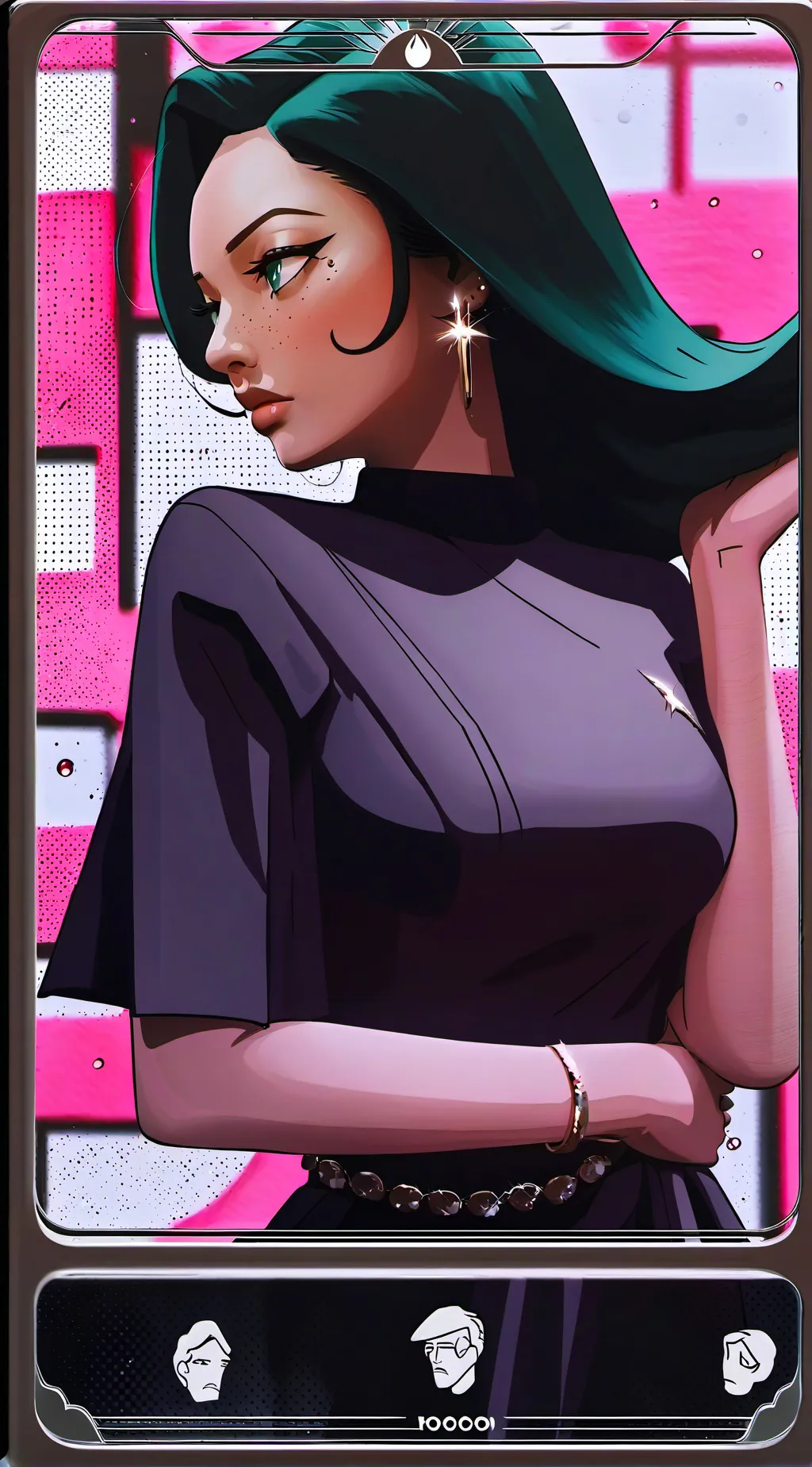 ai character: Amna cry background