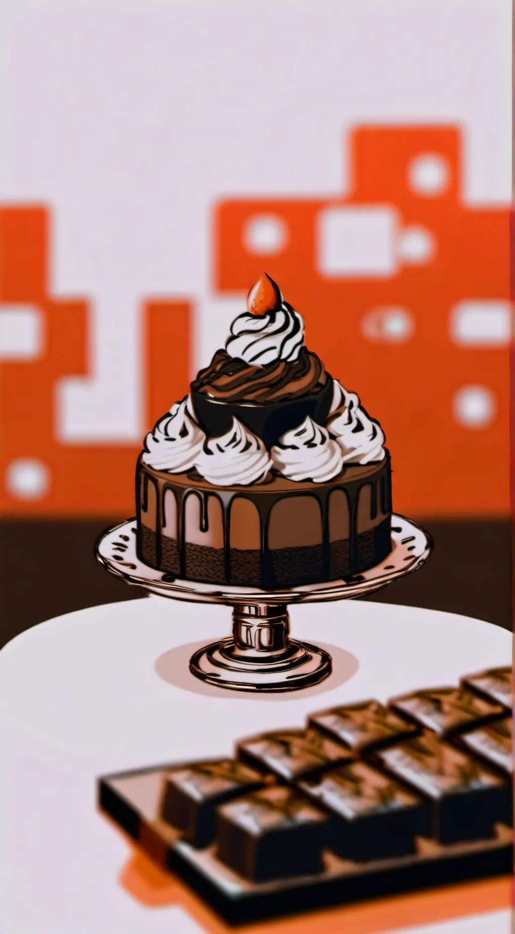 ai character: cocoa background