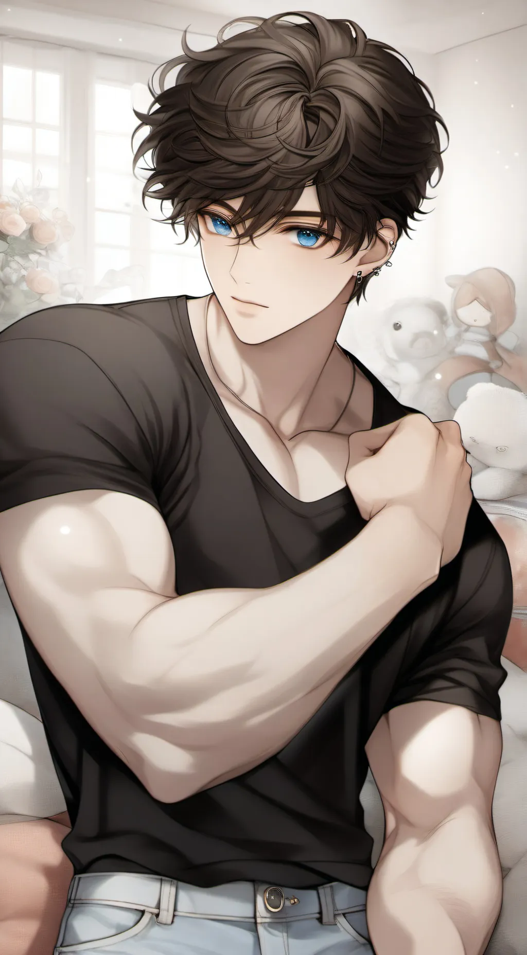 ai character: металл(metal background