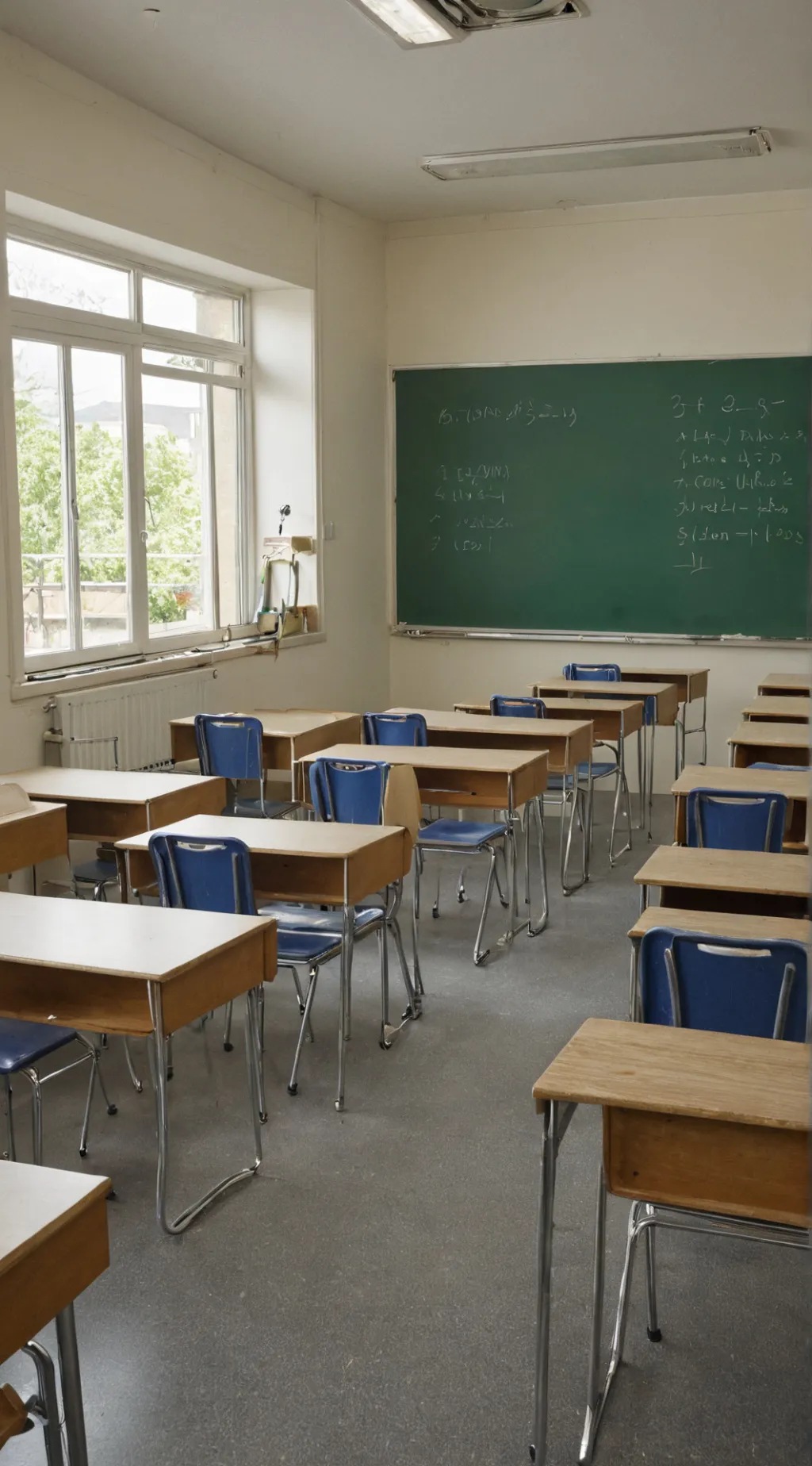 ai character: Classroom  background