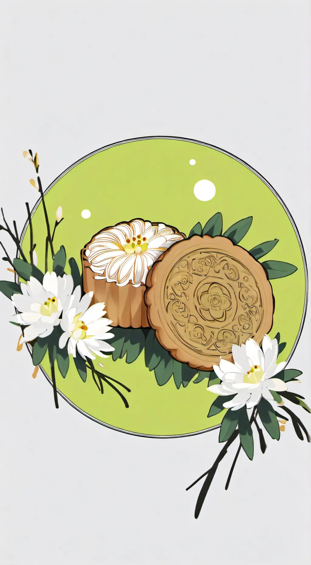 ai character: Mooncake #4 background