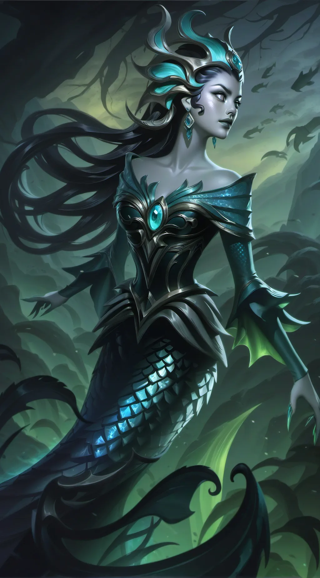 ai character: Gorgona background